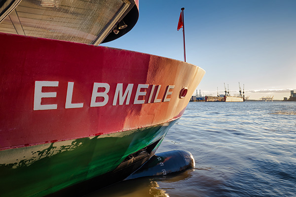 Elbmeile - Hamburger Hafen Leinwandbild, Acrylglasbilder, Alu-Dibond oder Poster