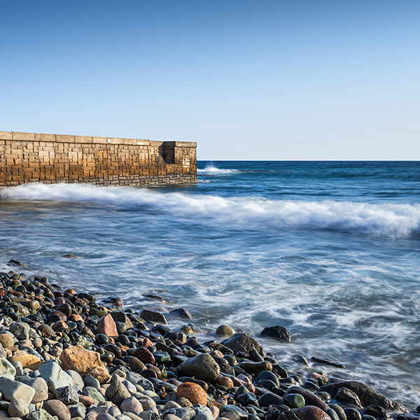 Brandung von Meloneras Gran Canaria Wandbild - Bild auf Leinwand, Acrylglas oder Alu-Dibond