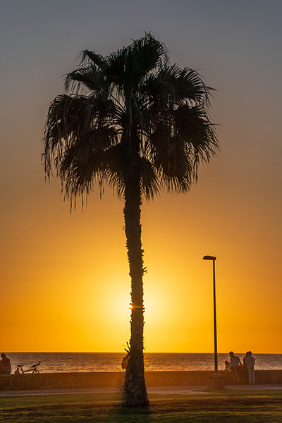 Sonnenuntergang in Meloneras Gran Canaria Wandbild - Bild auf Leinwand, Acrylglas oder Alu-Dibond