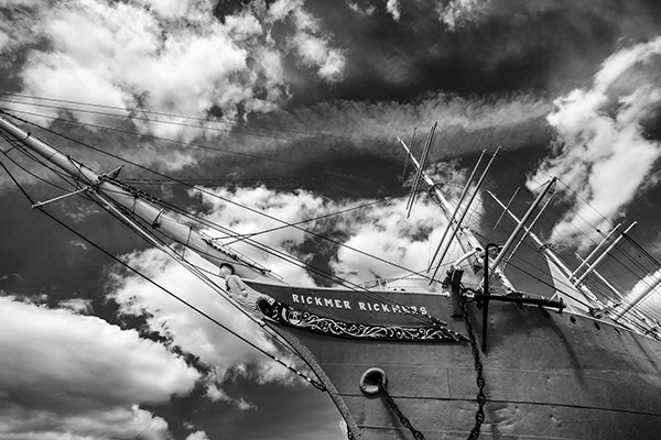 Rickmer Rickmers - Moderne Hamburg Fotocollage - Bild auf Leinwand, Acrylglas oder als Poster