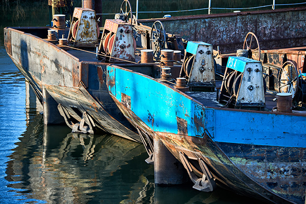 Hamburg Schiffsdetail 001 - Bild auf Leinwand oder Acrylglas
