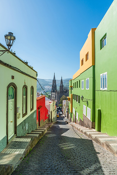 Arucas Gran Canaria Wandbild - Bild auf Leinwand, Acrylglas oder Alu-Dibond