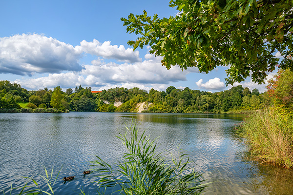 Lüneburg - Kreidebergsee - Bild auf Leinwand, Acrylglas oder als Poster