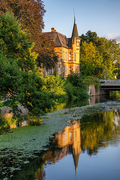 Lüneburg - Romantische Ilmenau - Bild auf Leinwand, Acrylglas oder als Poster