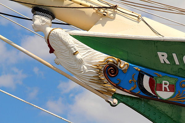 Hamburg Bild auf Leinwand - Rickmer Rickmers Detail