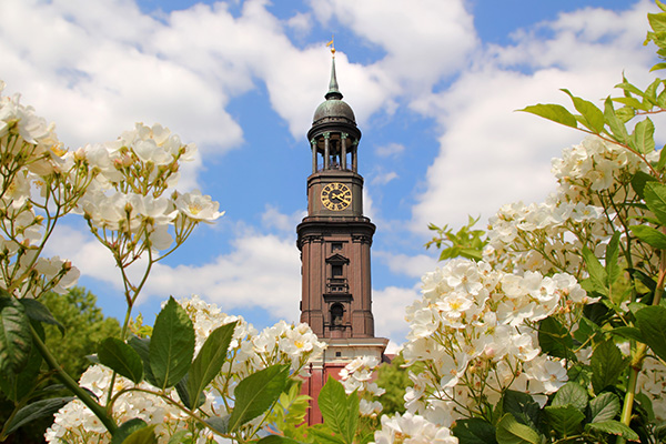 Hamburg Bild auf Leinwand, Acrylglas, Alu-Dibond - Sommer in Hamburg